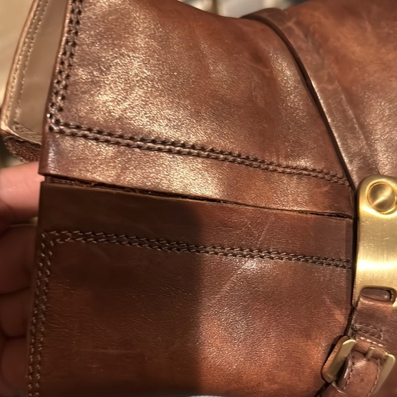 Ecco Brown Leather Ankle Boots with Buckle - Picture 9 of 11